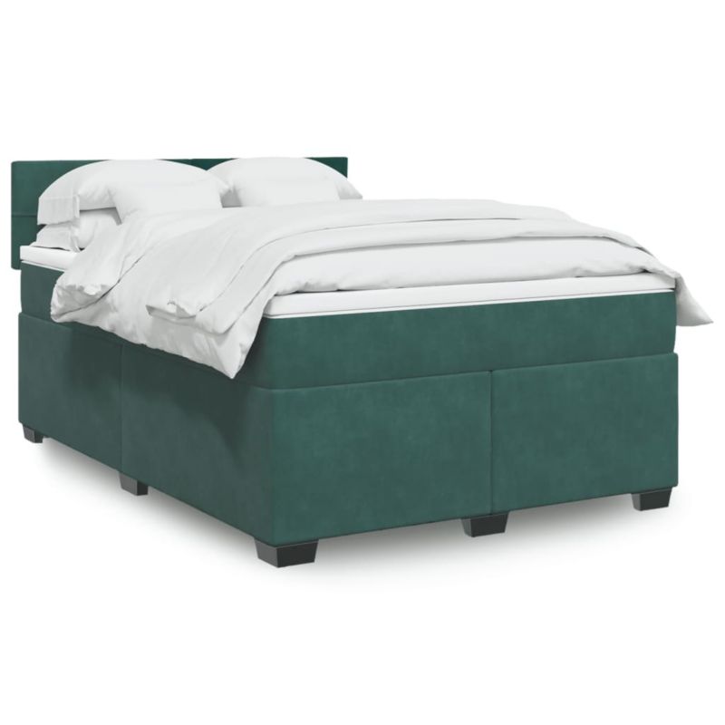 Łóżko z materacem WaszeMeble 140x190 cm zielony WM-3286309 1 szt.
