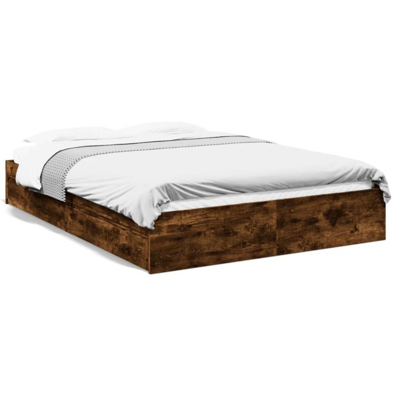 Łóżko drewniane WaszeMeble 150x200 cm brązowe WM-3280654 1 szt.