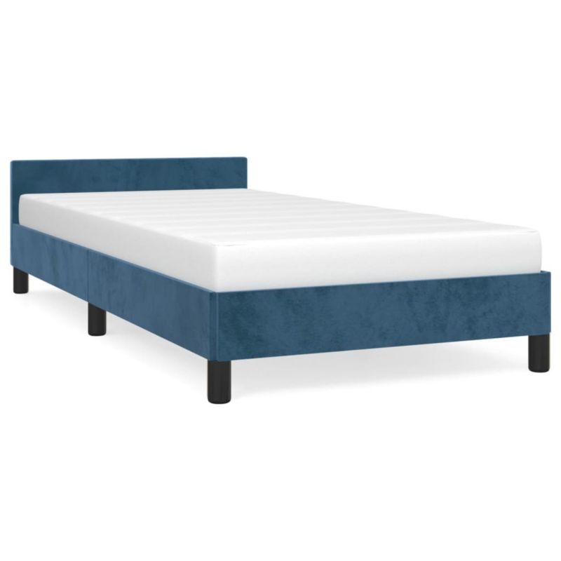 Łóżko tapicerowane WaszeMeble 90x200 cm ciemnoniebieska WM-347553 1 szt.