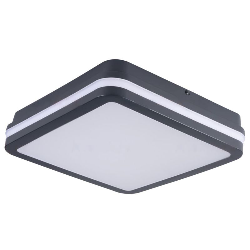 Plafon sufitowy Kanlux Beno grafitowo-biały LED 24W 4000K 1920lm IP54 wym: 5 x 26 x 26 cm tworzywo sztuczne - 1 szt.