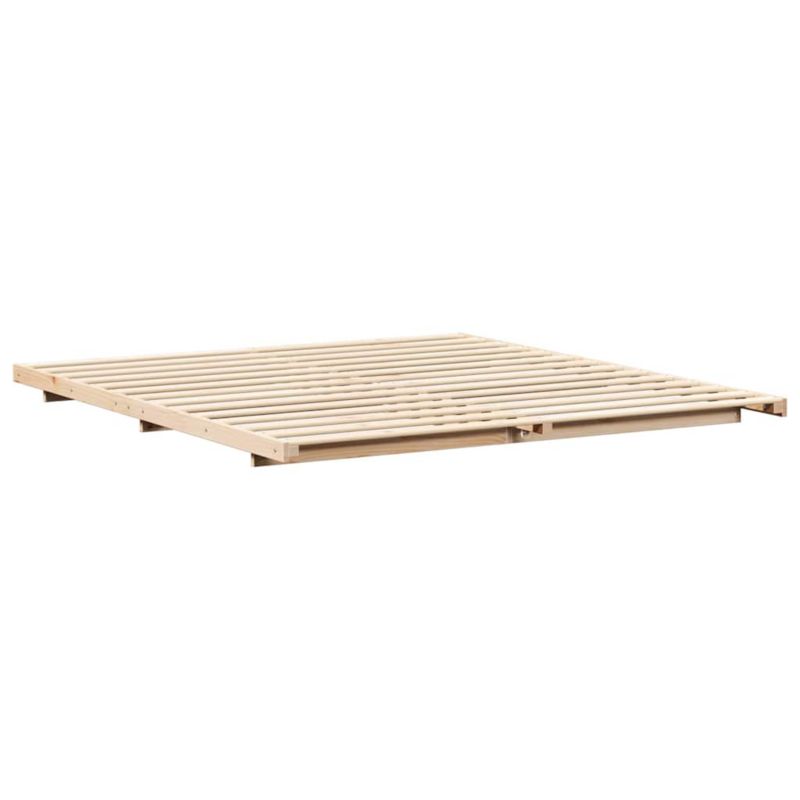 Łóżko drewniane WaszeMeble 180x220 cm brązowy WM-873136 1 szt.