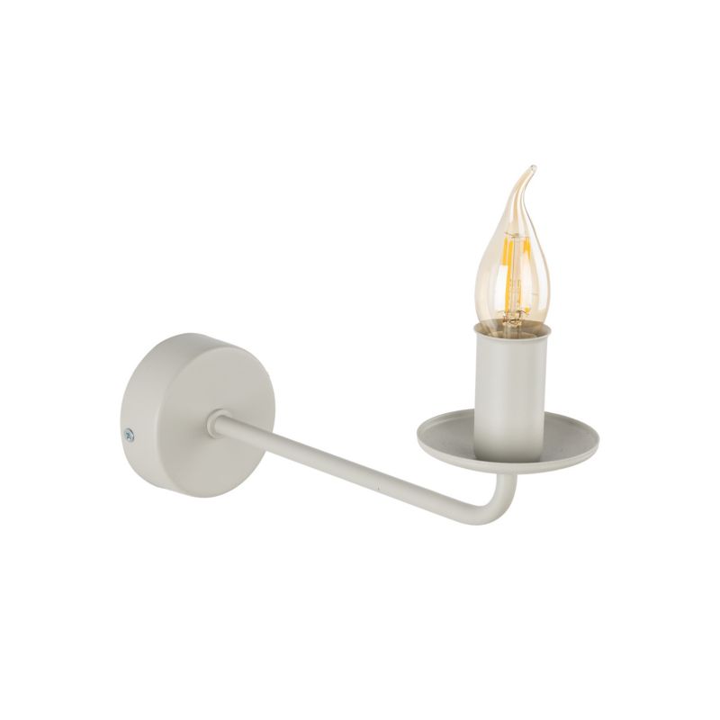 Kinkiet TK-Lighting Limal beżowy E14 świeczka 1 - 1 szt.