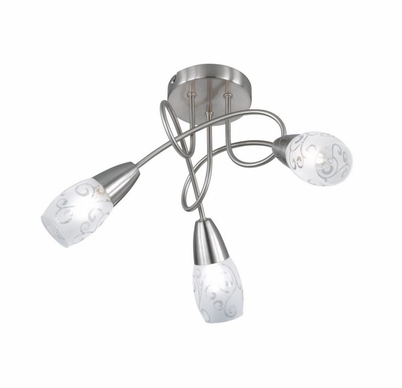 Lampa sufitowa wisząca RL Colmar 7981 srebrno-biała nowoczesna 3xE14 x 1 szt.