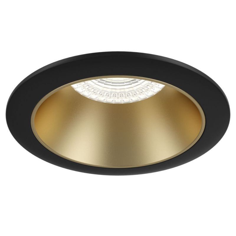 Oprawa wpuszczana Maytoni Share czarna 1 x GU10 x 15W IP20 wym: 3,7 x 8,5 x 8,5 cm okrągła - 1 szt.