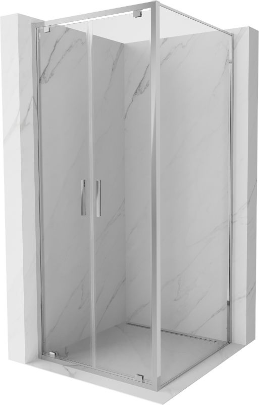 Kabina prysznicowa Mexen Exo uchylna 90 x 90 cm transparent chrom 1 szt.