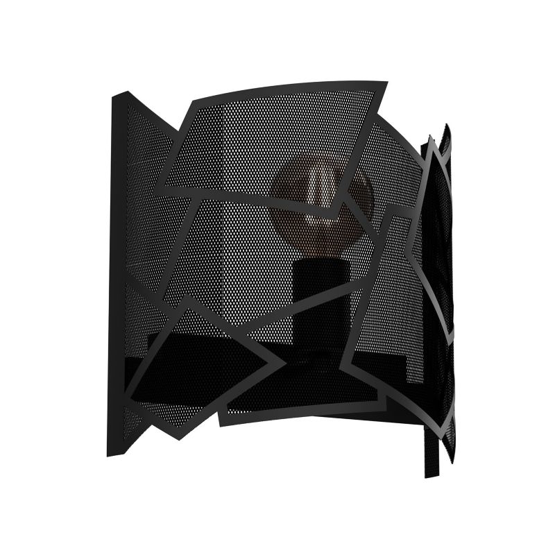 Kinkiet ścienny Luminex Camo czarny mat 1 x E27 x 15W IP20 wym: 25 x 26 x 13 cm - 1 szt.