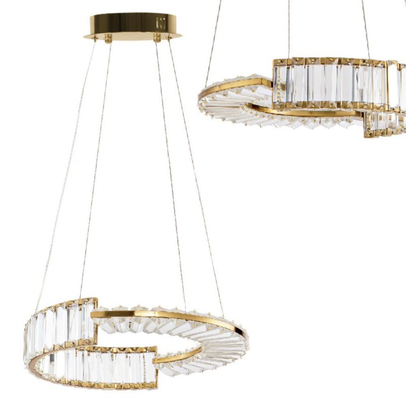 Lampa Sufitowa Wisząca Toolight Led App1526-Cp40 Złoty 1 Szt