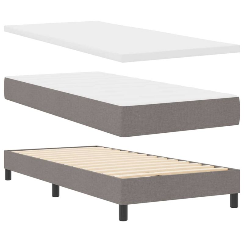 Łóżko z materacem WaszeMeble 80x200 cm ciemnoszary WM-3341010 1 szt.
