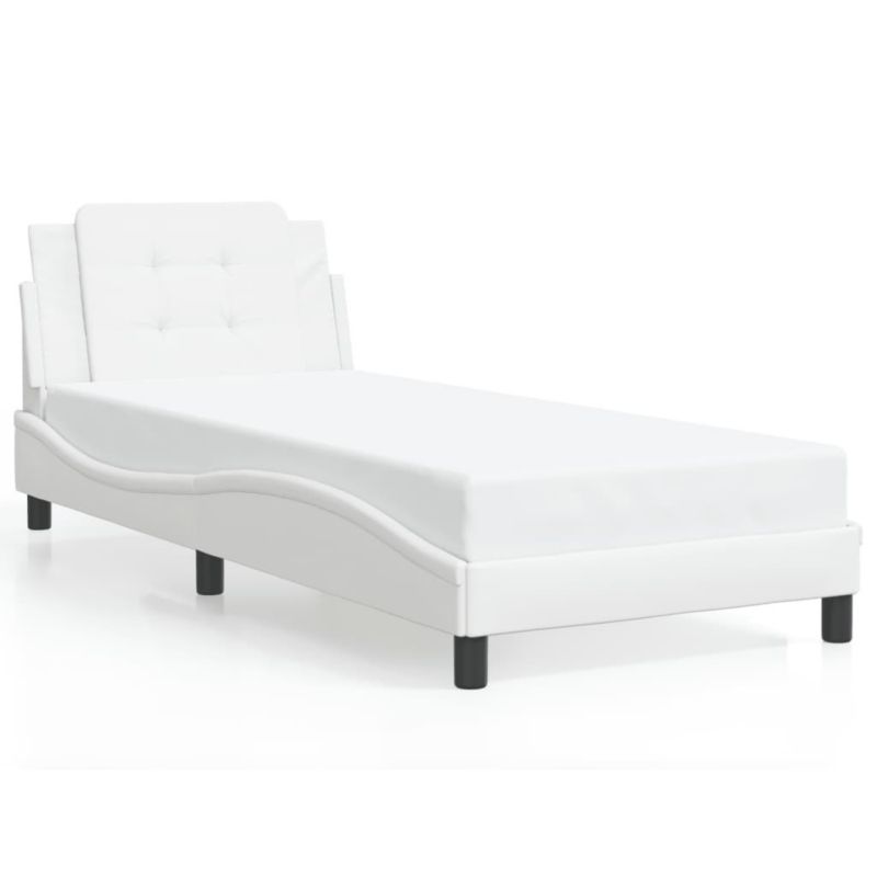 Łóżko tapicerowane WaszeMeble 90x190 cm biała WM-3208150 1 szt.