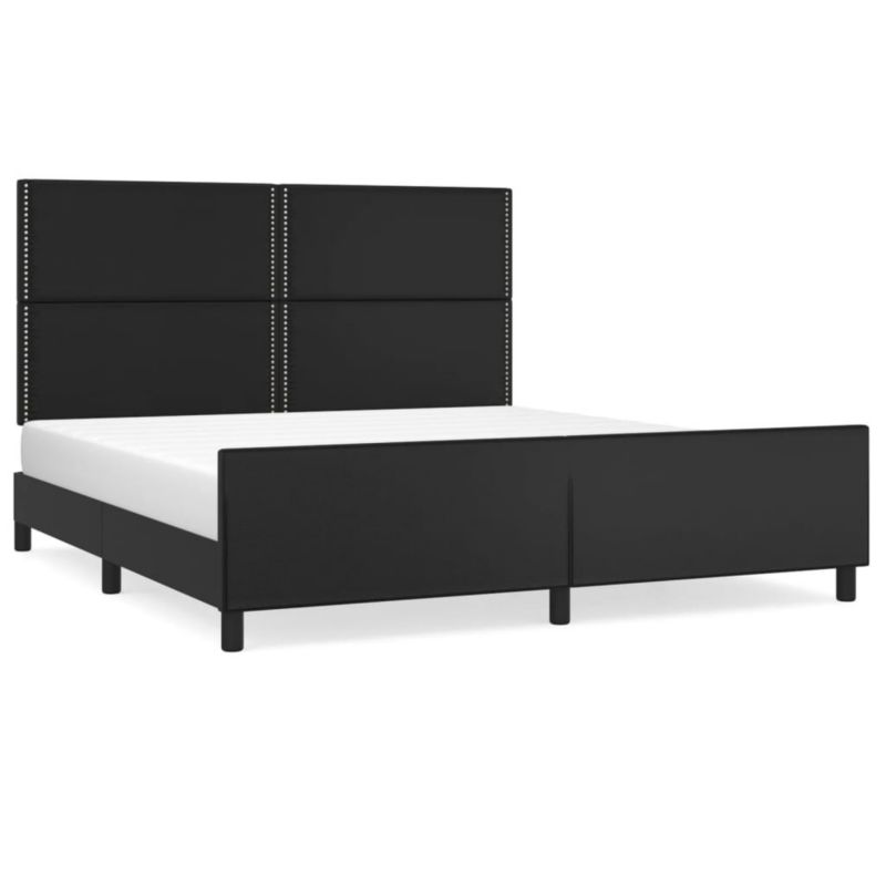 Łóżko tapicerowane WaszeMeble 180x200 cm czarna WM-3125524 1 szt.