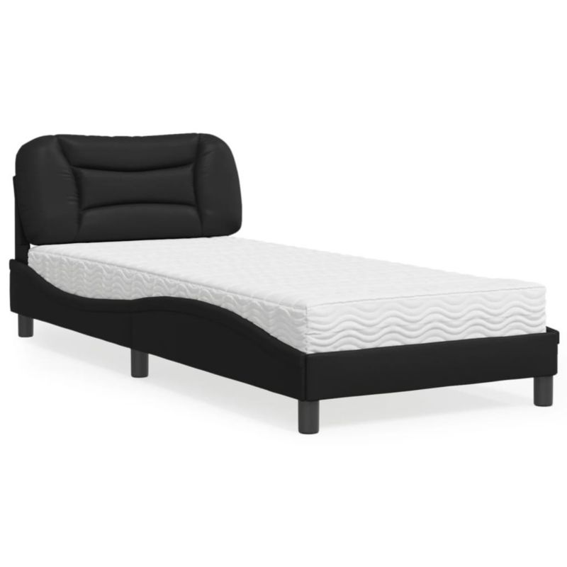 Łóżko tapicerowane WaszeMeble 80x200 cm czarne WM-3208682 1 szt.