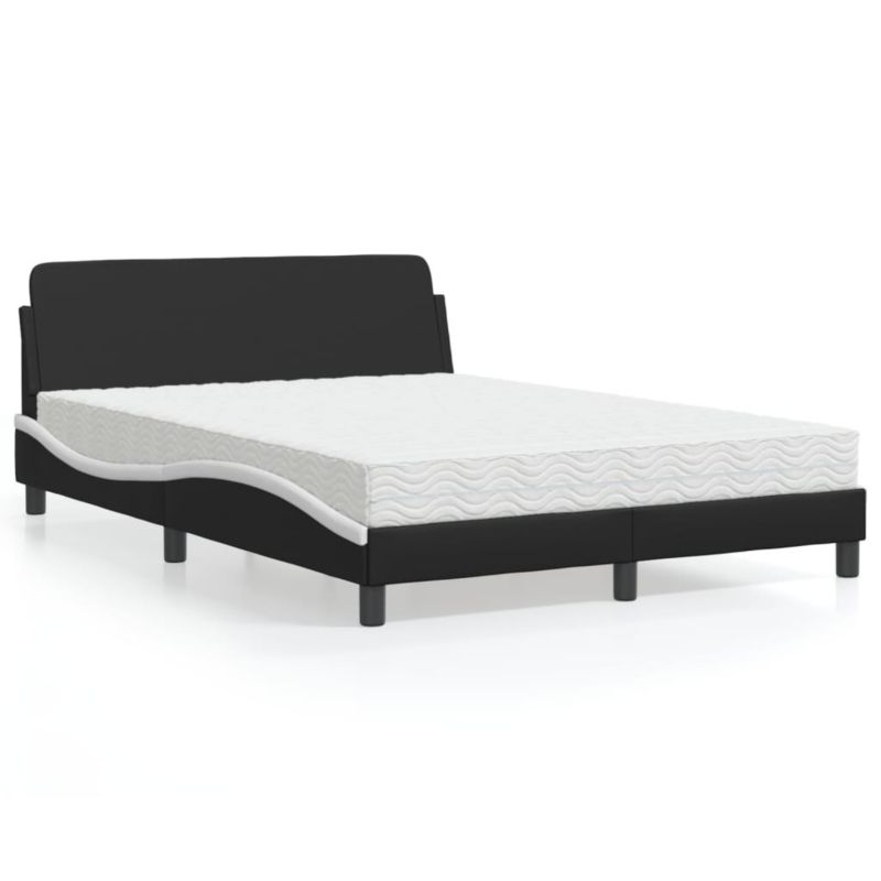 Łóżko tapicerowane WaszeMeble 120x200 cm czarne WM-3208382 1 szt.
