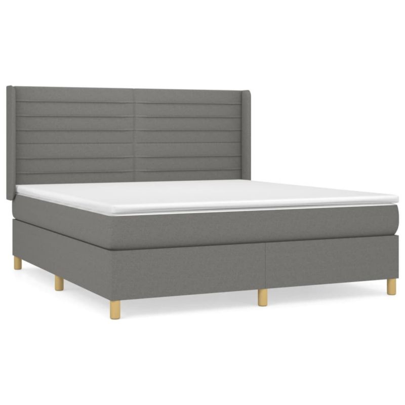 Łóżko kontynentalne WaszeMeble 180x200 cm ciemnoszara WM-3132090 1 szt.