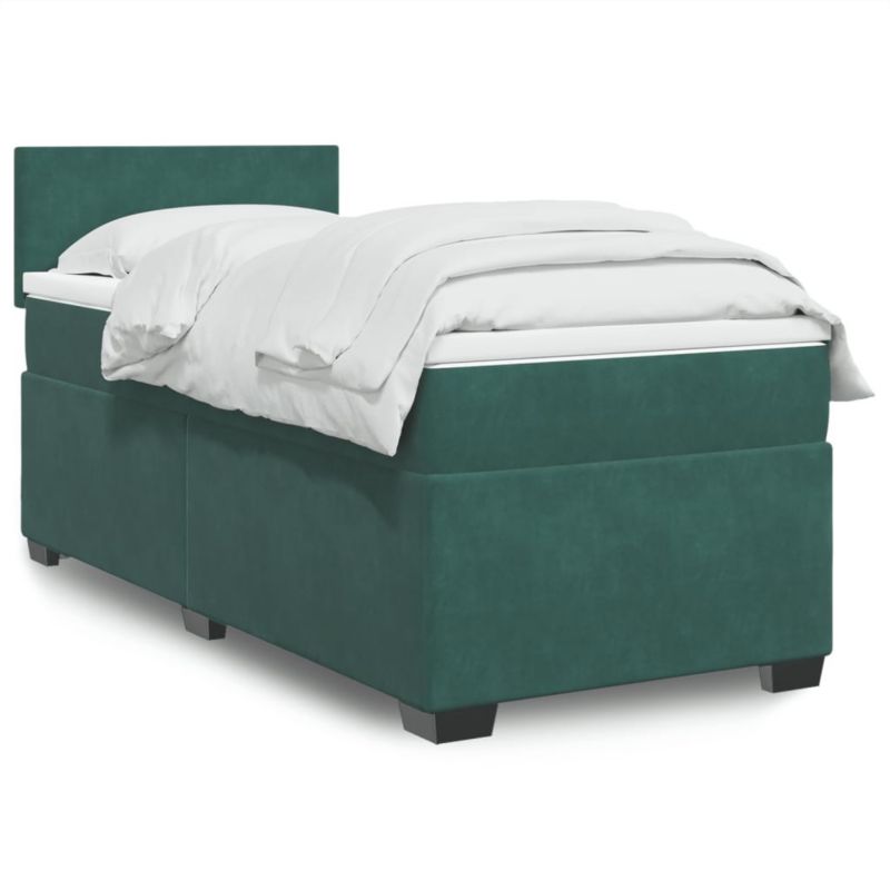 Łóżko kontynentalne WaszeMeble 90x200 cm zielone WM-3288507 1 szt.