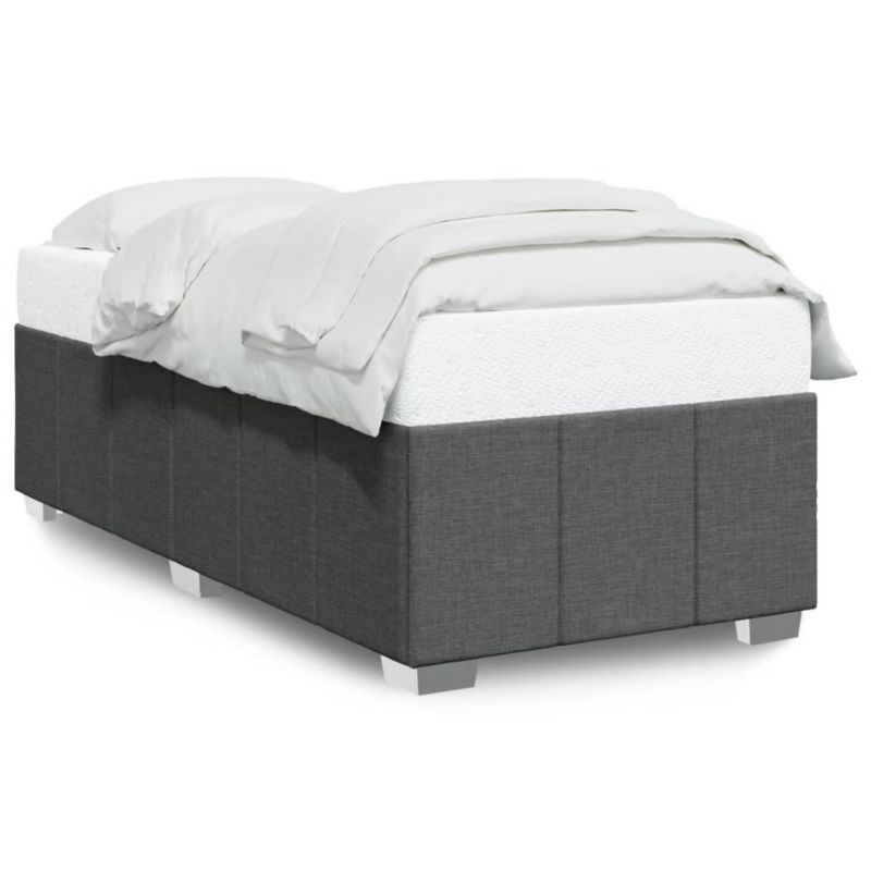 Łóżko tapicerowane WaszeMeble 90x190 cm ciemnoszare WM-3284798 1 szt.
