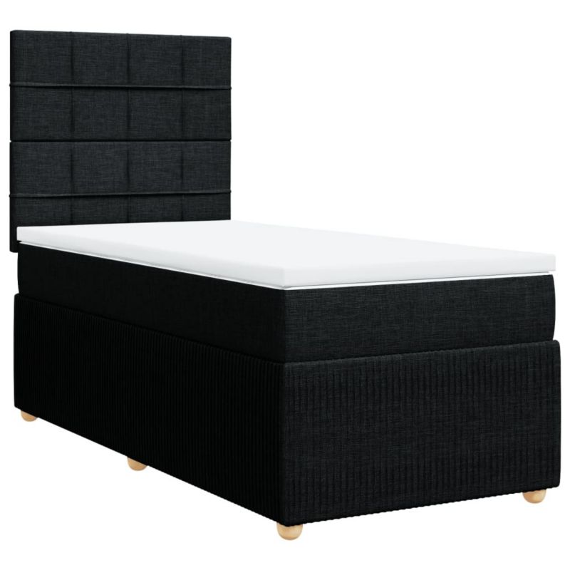 Łóżko kontynentalne WaszeMeble 90x200 cm czarne WM-3291941 1 szt.