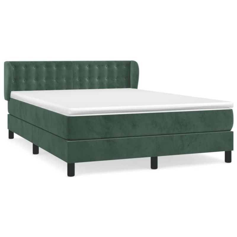 Łóżko kontynentalne WaszeMeble 140x190 cm zielone WM-3127730 1 szt.