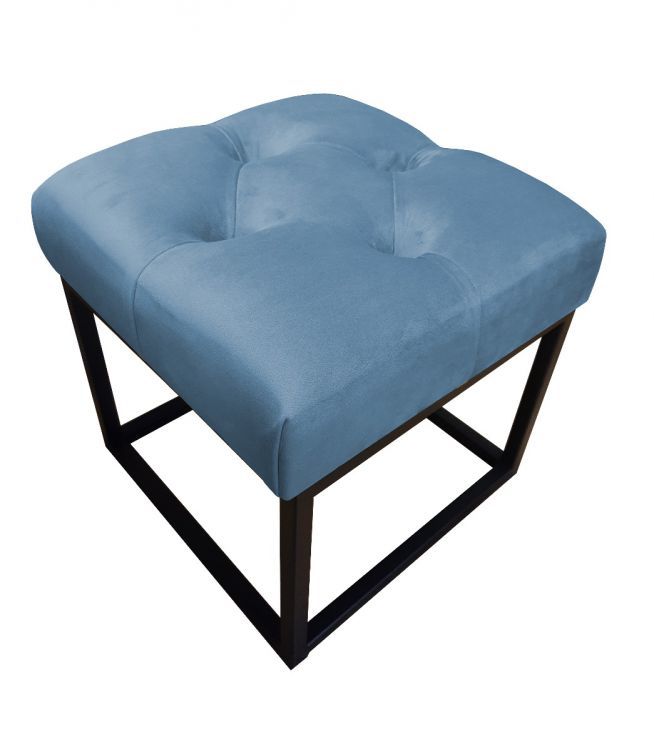 Pufa CHARLIE MG VELVET ciemnoniebieska ATOS 1 szt.