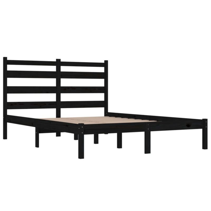Łóżko drewniane WaszeMeble 200x200 cm czarna WM-3103672 1 szt.