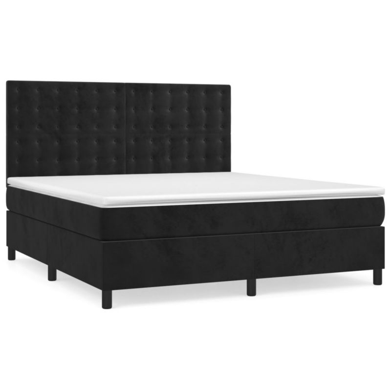 Łóżko kontynentalne WaszeMeble 160x200 cm czarne WM-3143273 1 szt.