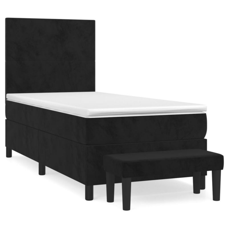 Łóżko kontynentalne WaszeMeble 100x200 cm czarne WM-3137709 1 szt.