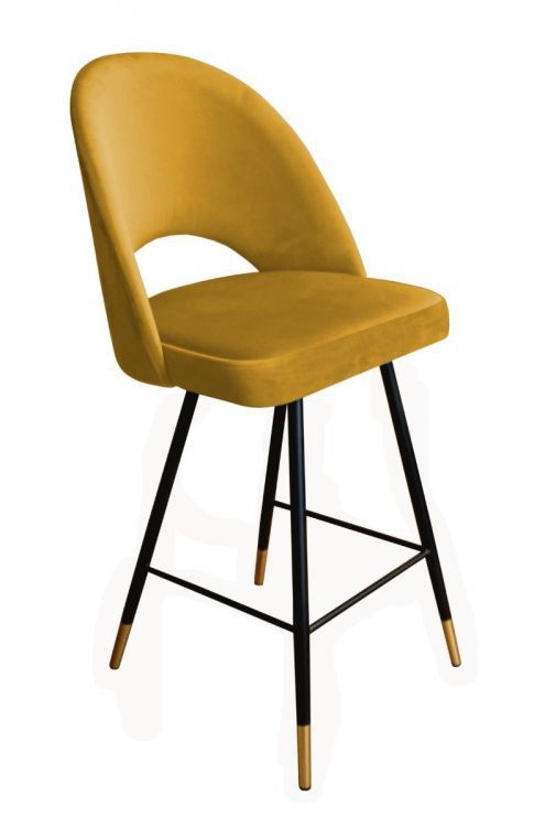 Hoker niski ISKAR VELVET GOLD musztardowy/curry ATOS 1 szt.