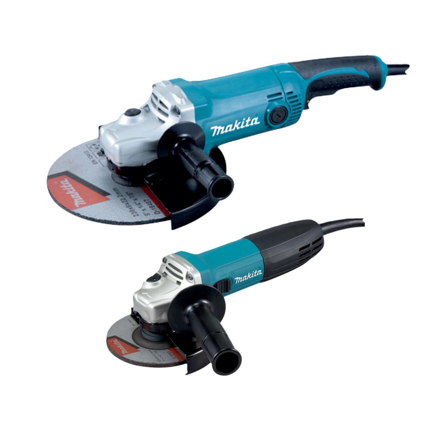 Makita Zestaw dwóch szlifierek kątowych GA9050 + GA5030R