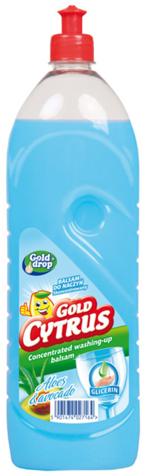 Balsam do naczyń Gold Cytrus Gold Drop, aloes i awokado, 1l