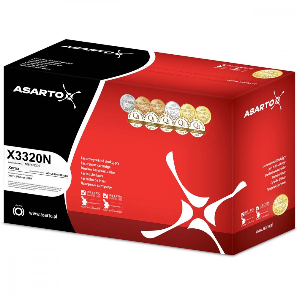 Toner Asarto AS-LX106R02306N (106R02306), 11000 stron, black (czarny)