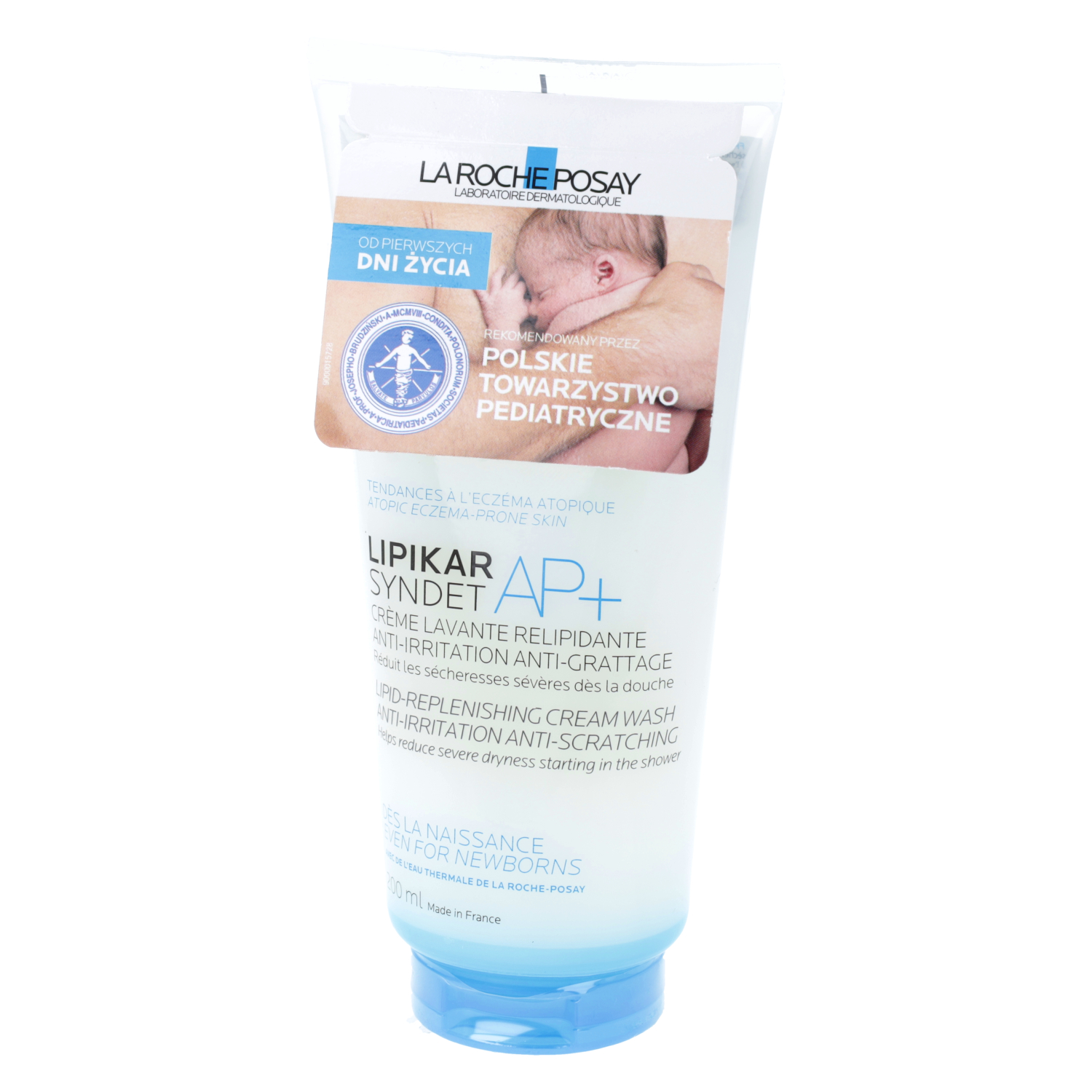 La roche - lipikar syndet ap+, krem myjący do ciała uzupełniający poziom lipidów, od urodzenia, 200 ml