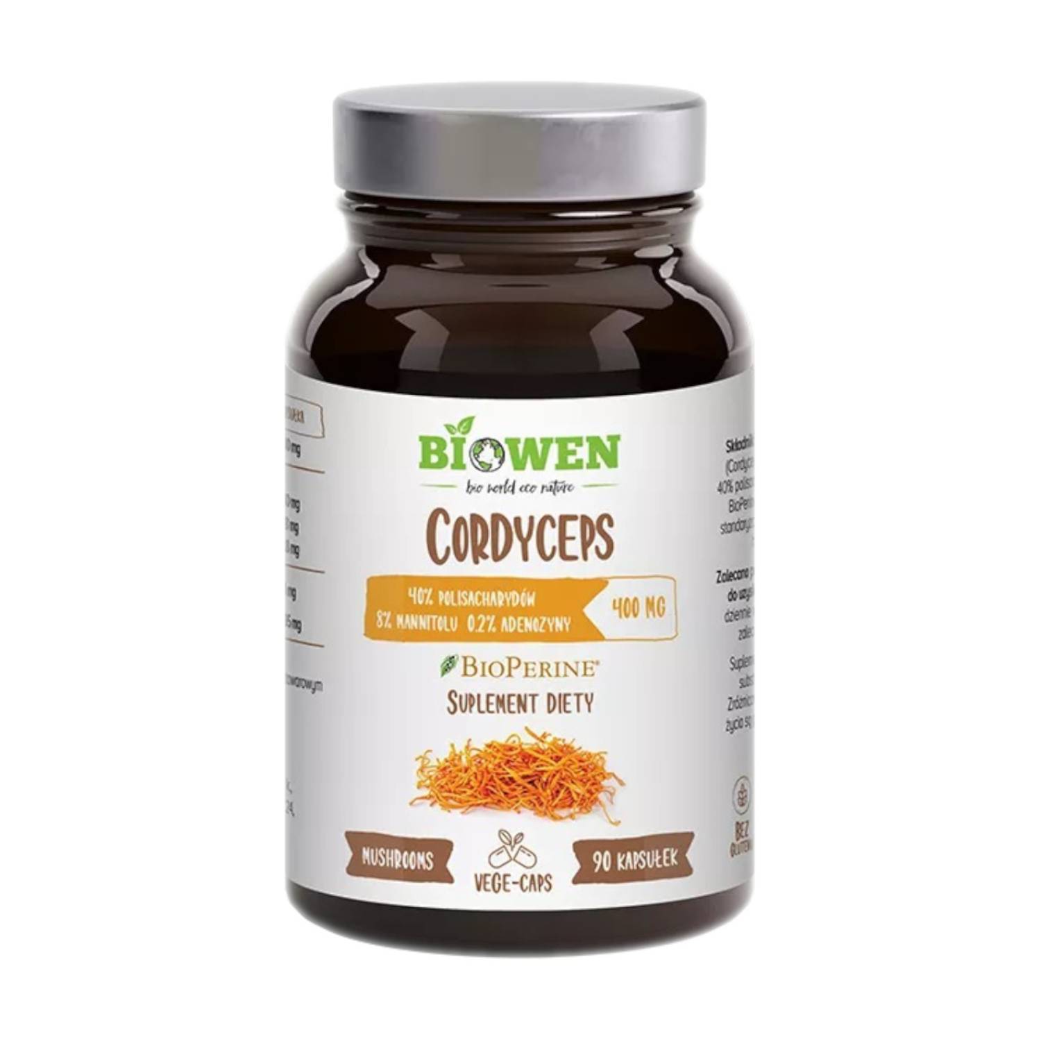 Biowen cordyceps 400 mg, 90 kapsułek