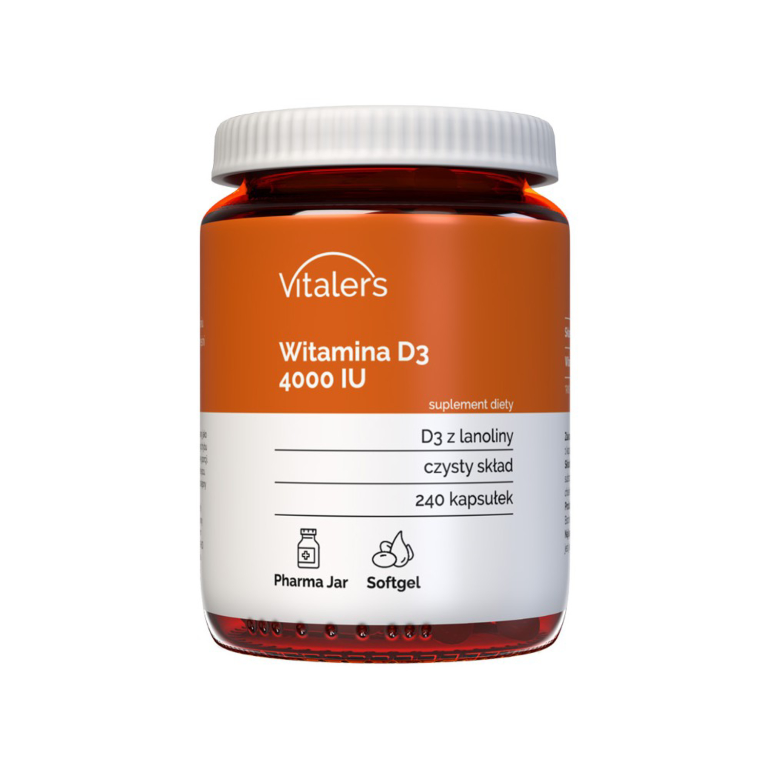 Vitaler's witamina d3 4000 iu, 240 kapsułek