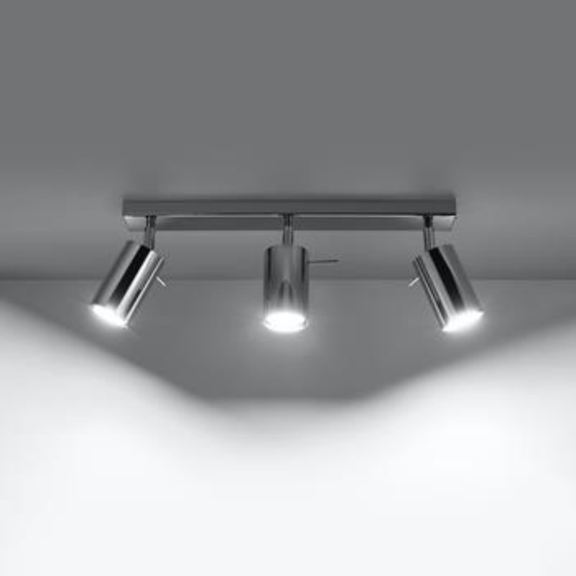 Sollux Lighting Ring lampa podsufitowa 3x6W chrom SL.0729