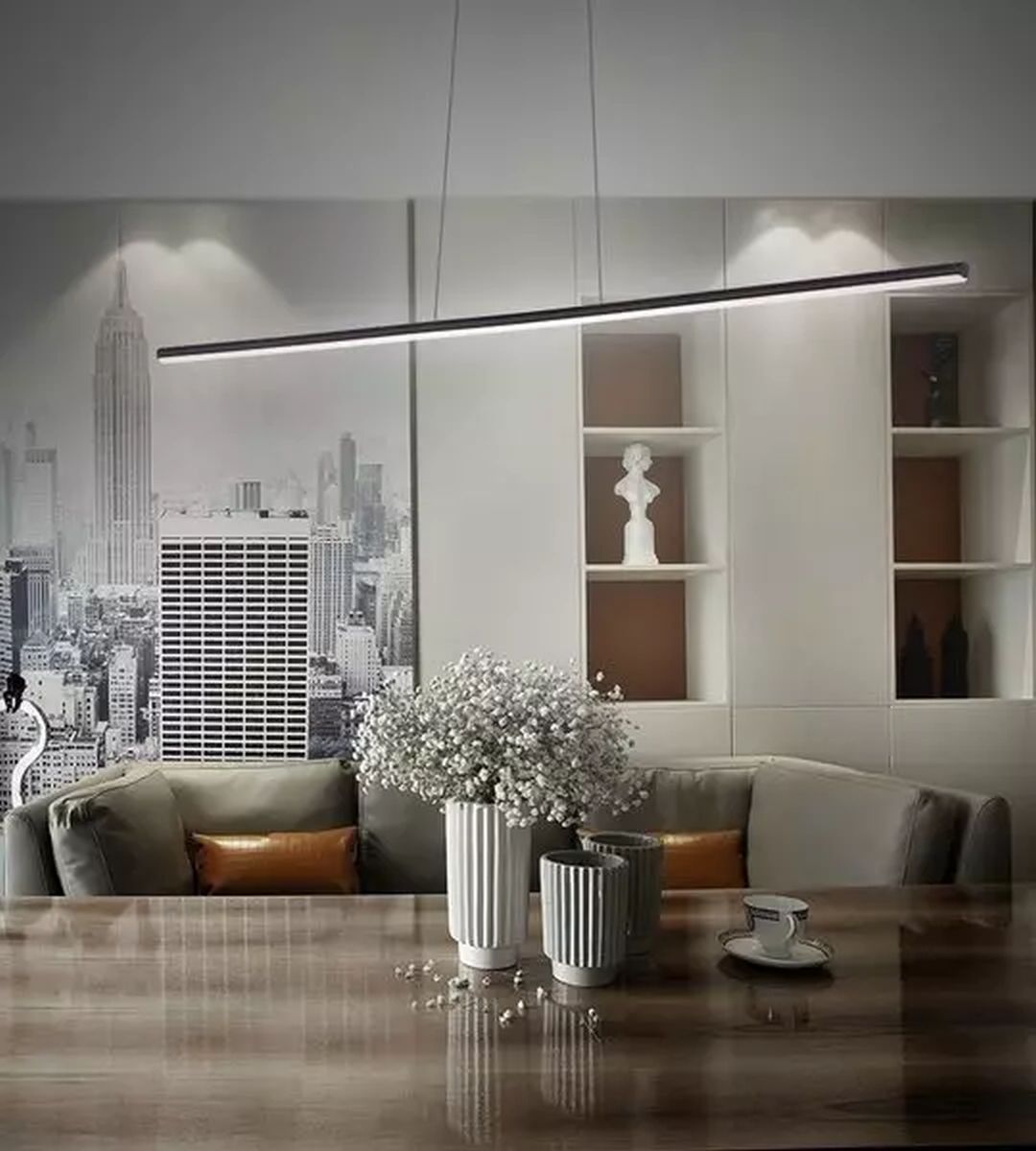 Altavola Design Linea lampa wisząca 1x16W LED czarny LA089/P_100_3k_16W_black