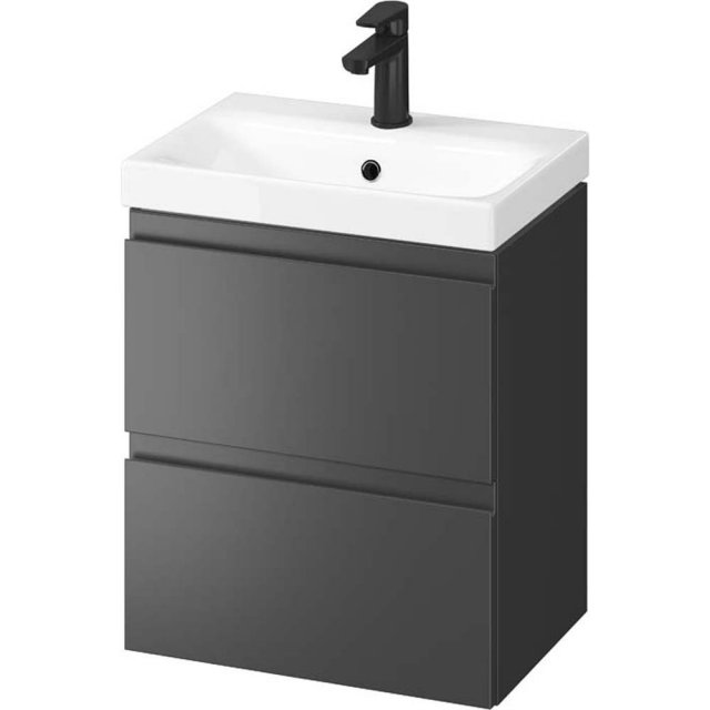 CERSANIT Szafka z umywalką SET B888 MODUO SLIM 50 antracytowa S801-47