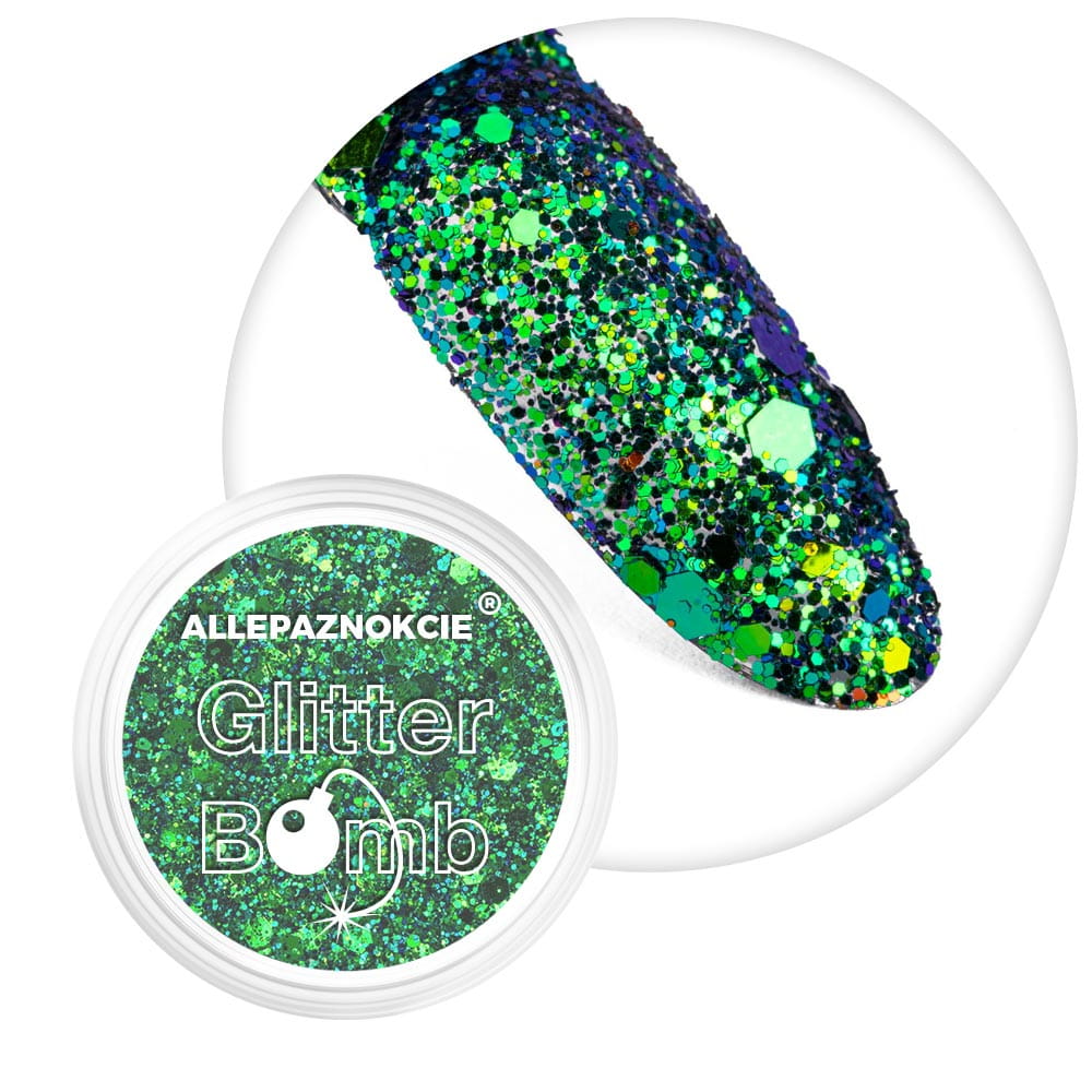 Pyłek do paznokci Glitter Bomb Effect Allepaznokcie Nr 05