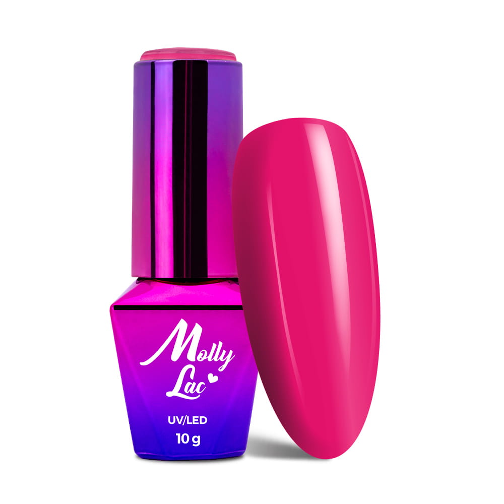 Lakier hybrydowy LED/UV Gel Polish MollyLac Flamingo Nr 145 Aruba 10 g