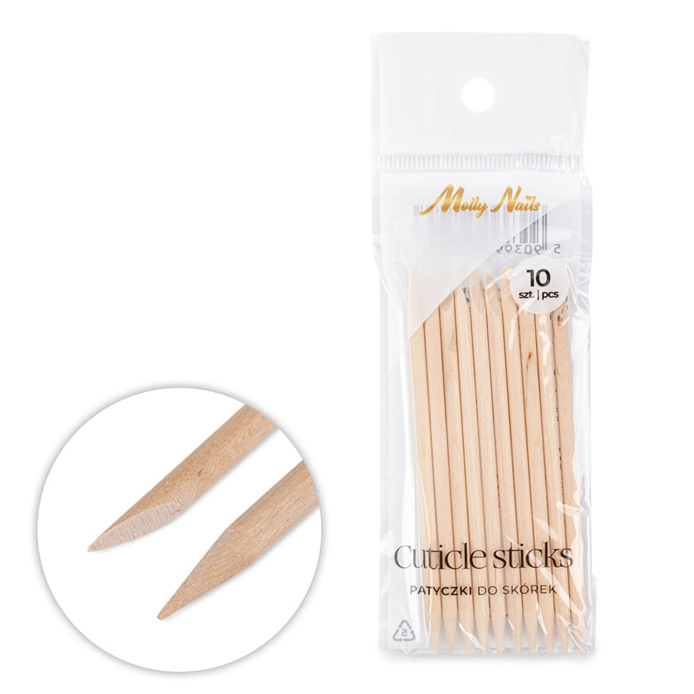 Patyczki z drzewa pomarańczowego Molly Nails 10 szt dł 9,5 cm