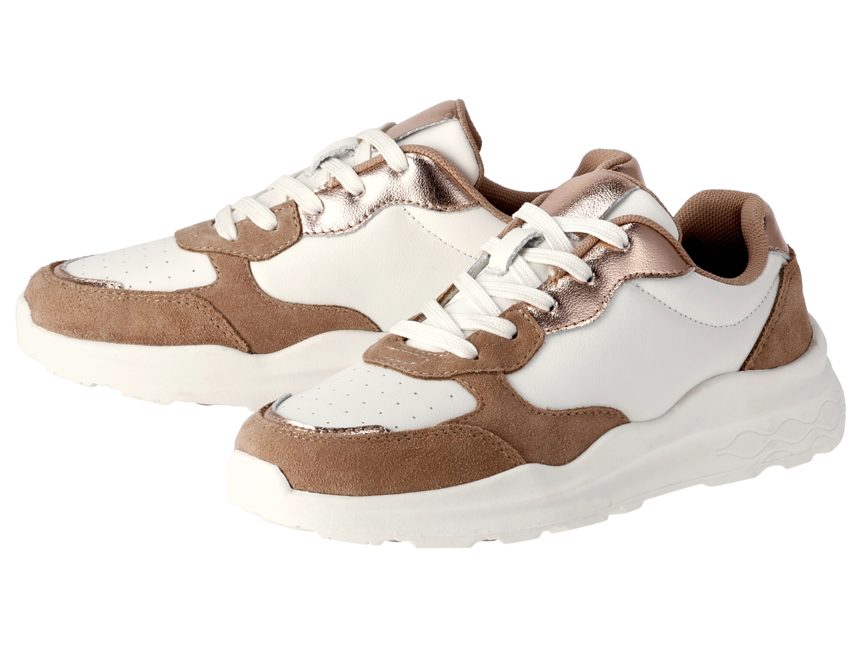 esmara Buty skórzane damskie Biały, 40