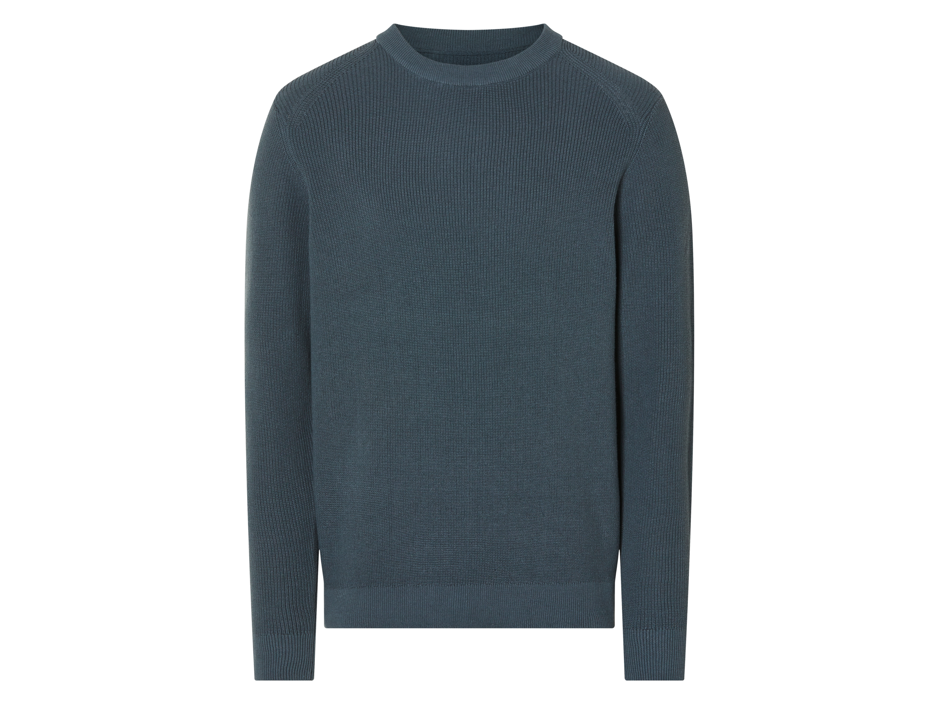 esmara Men Sweter dzianinowy męski z bawełny Niebieski, S 44/46