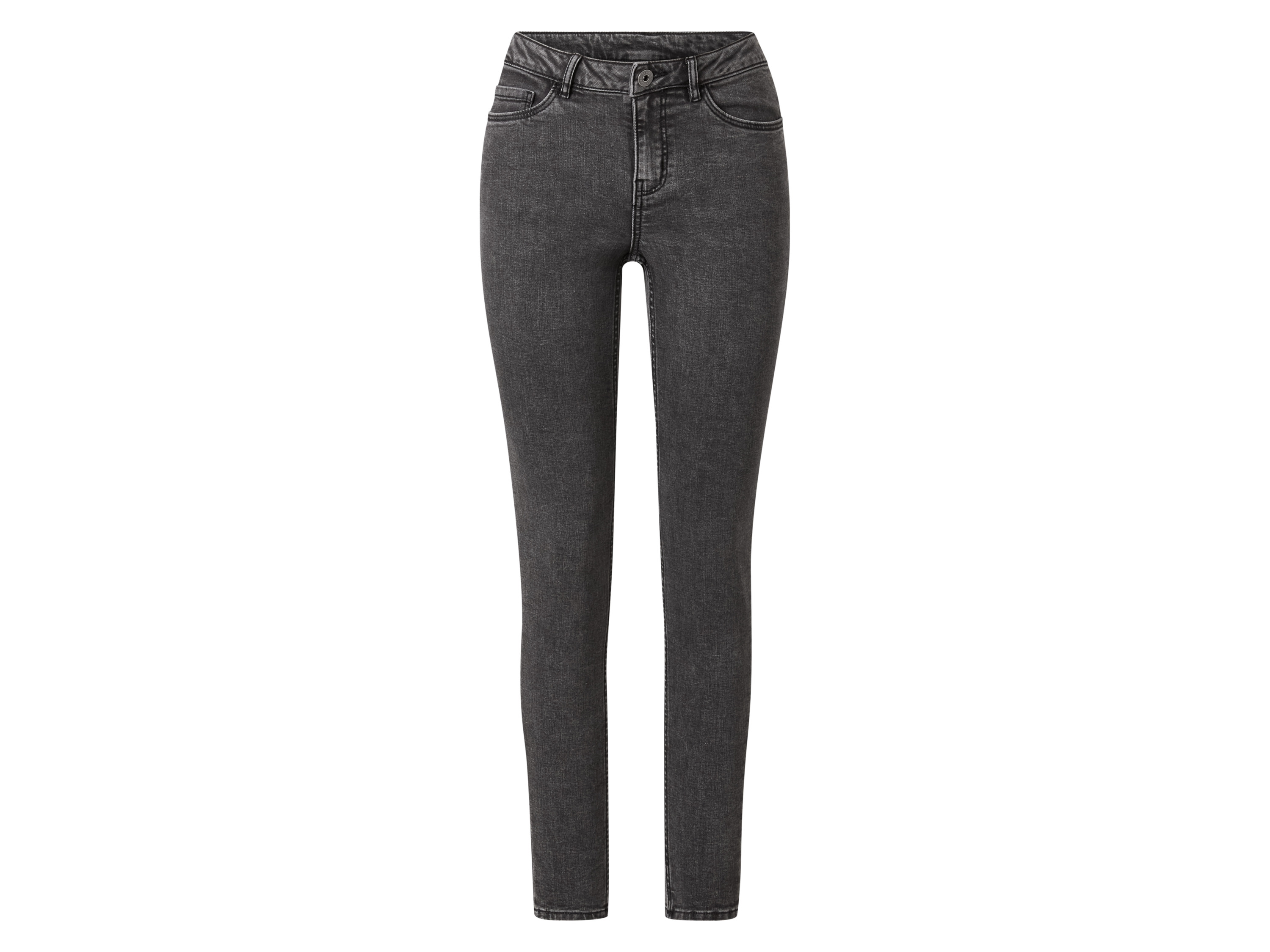 esmara Jeansy super skinny fit damskie z bawełną Szary, 38