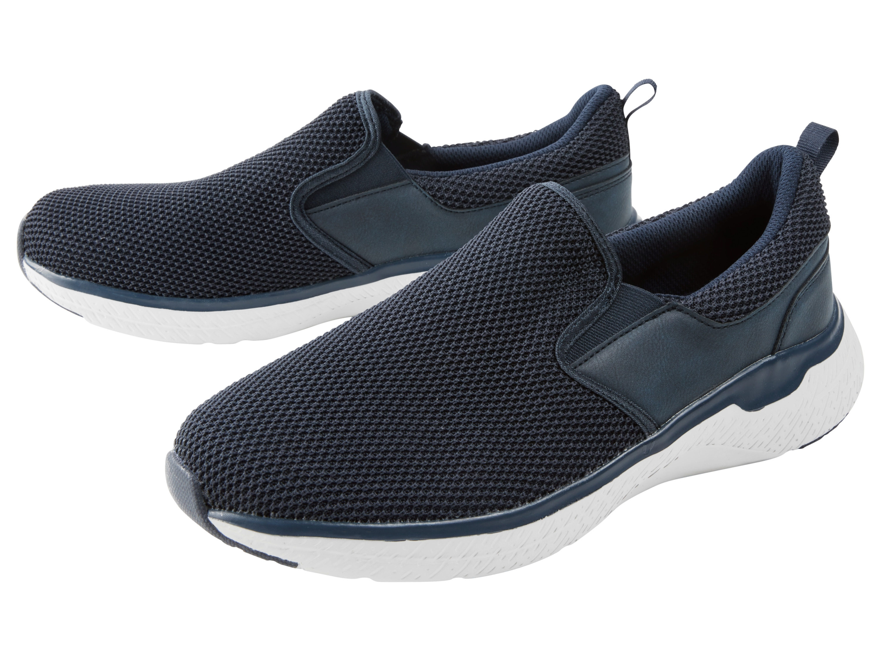 esmara Buty wsuwane męskie, Granatowy, Rozmiar 41, Oddychająca siateczka, Wyjmowana wkładka Memory-Foam, Lekka podeszwa EVA
