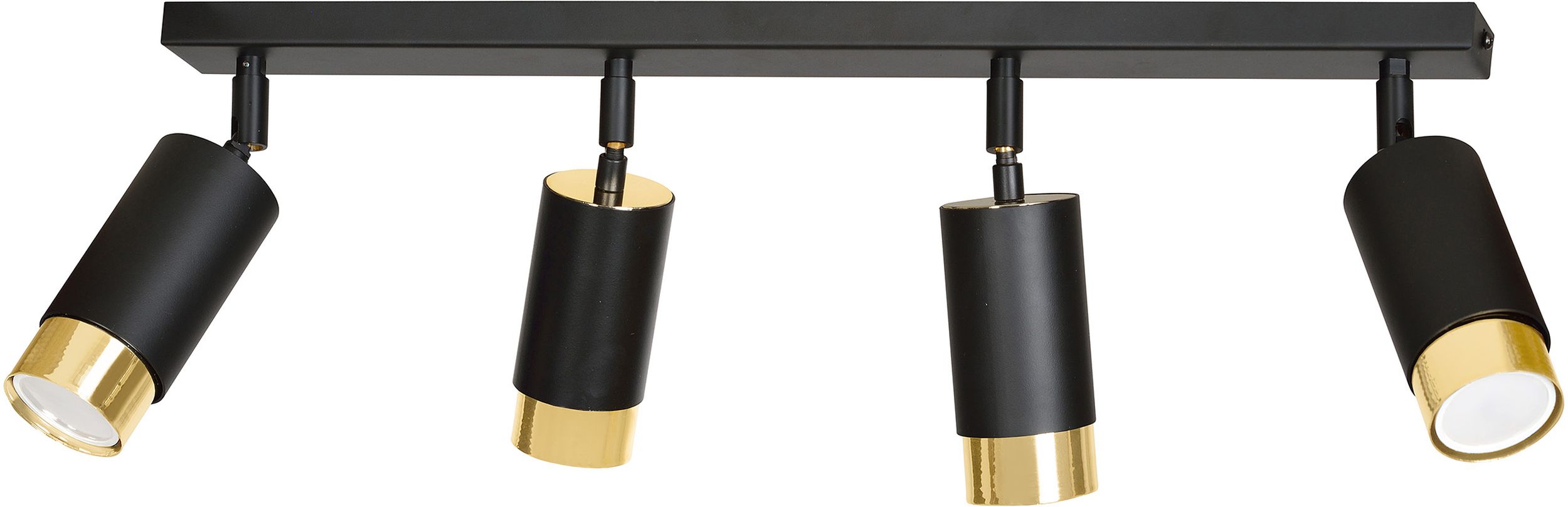 Darmowa Dostawa - Lampa podsufitowa 4x8 W czarna-złota Emibig Hiro 9654
