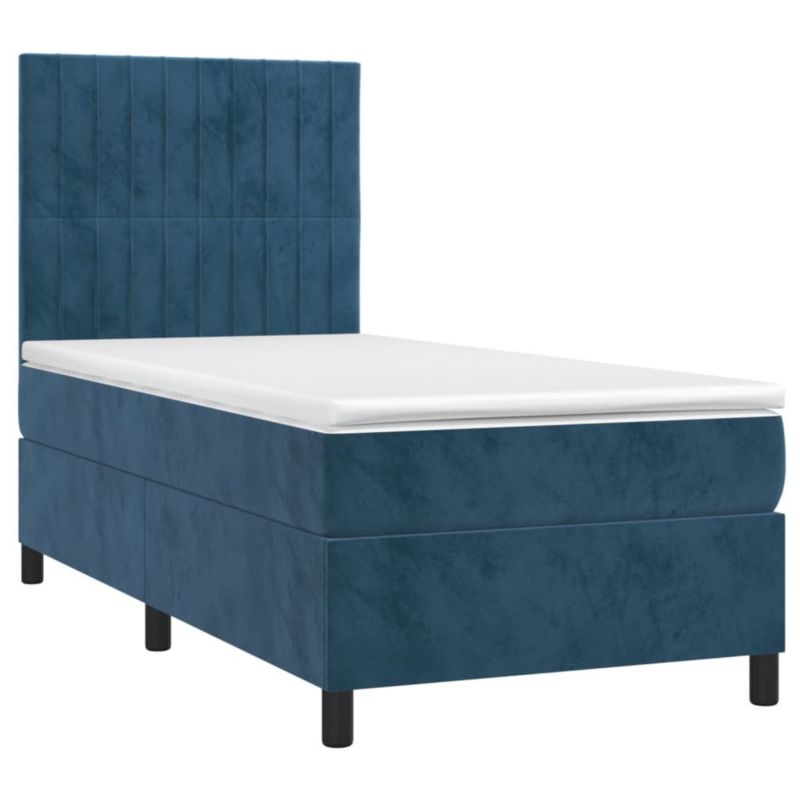 Łóżko kontynentalne WaszeMeble 100x200 cm niebieski WM-3136231 1 szt.