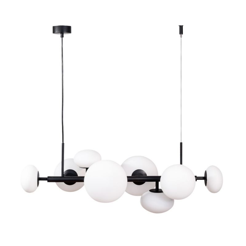 Lampa wisząca Zuma Line Omi czarno-biała wym: 100 x 30 x 90 cm 8xG9 x 5W 1 szt.