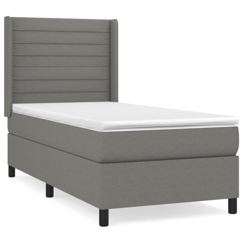Łóżko kontynentalne WaszeMeble 80x200 cm ciemnoszara WM-3131466 1 szt.