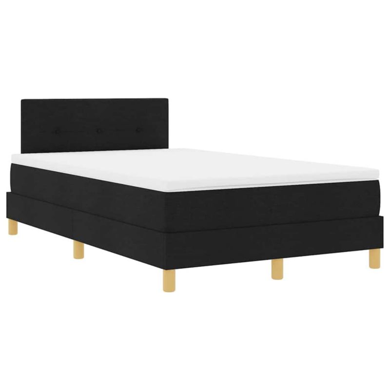 Łóżko z materacem WaszeMeble 120x190 cm czarny WM-3338904 1 szt.