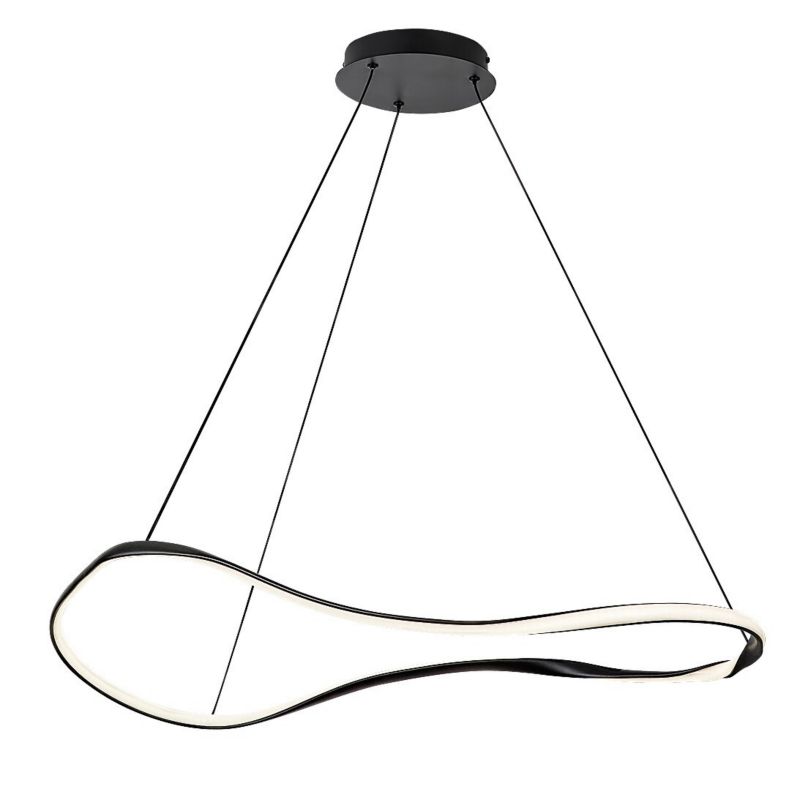 Lampa wisząca Rabalux Mirossi 2661 czarno-biała nowoczesna wbudowany LED 40W 1 szt.