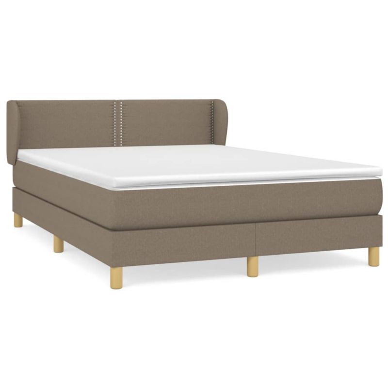 Łóżko z materacem WaszeMeble 140x190 cm taupe WM-3126721 1 szt.