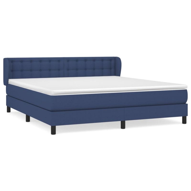 Łóżko z materacem WaszeMeble 160x200 cm niebieski WM-3126579 1 szt.